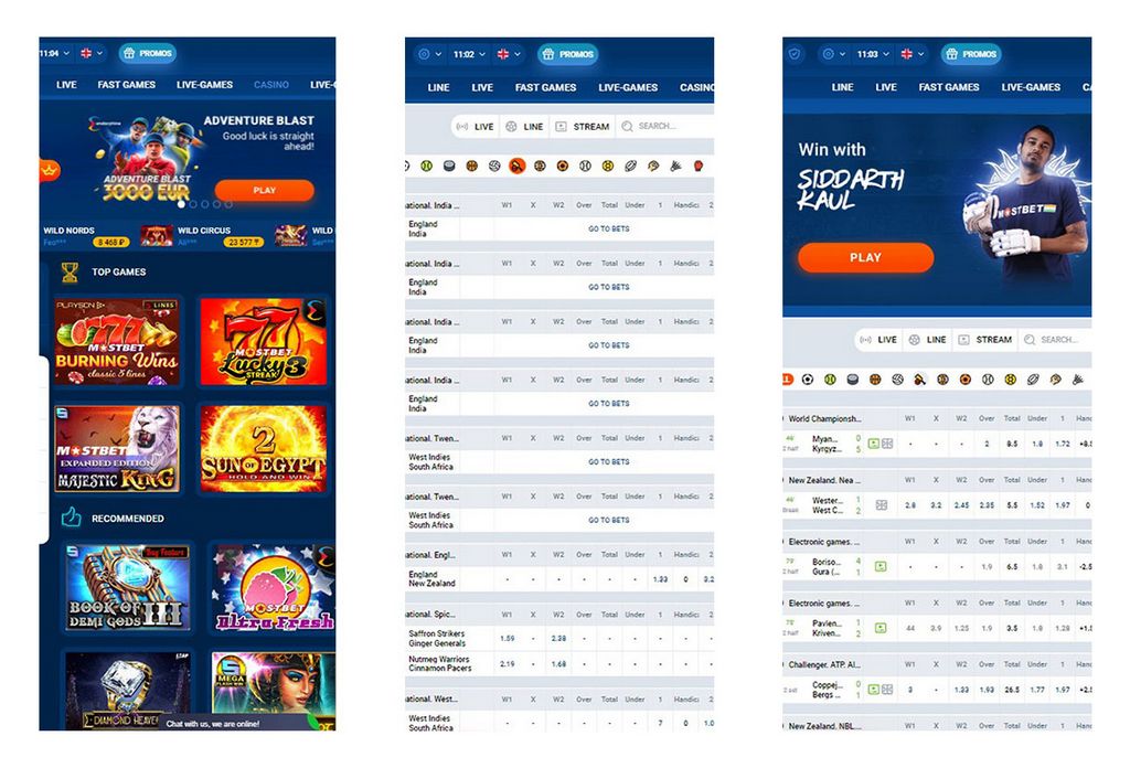 Mostbet Sports and Football Bets